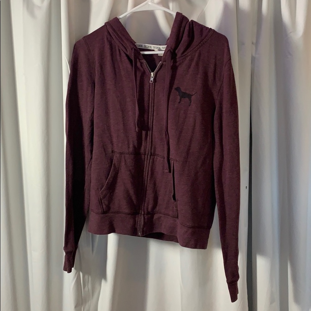 Maroon PINK zip-up jacket